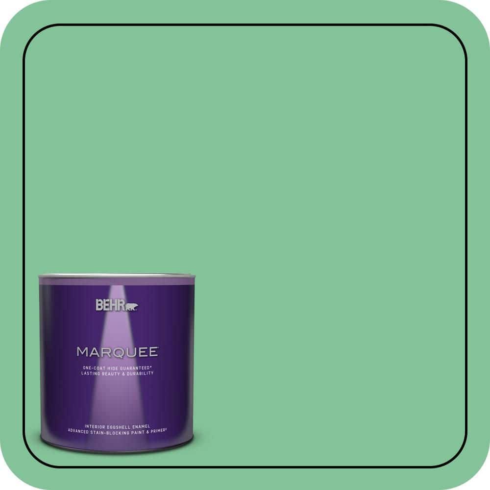 BEHR MARQUEE 1 qt. #P410-4 Willow Hedge One-Coat Hide Eggshell Enamel Interior Paint & Primer