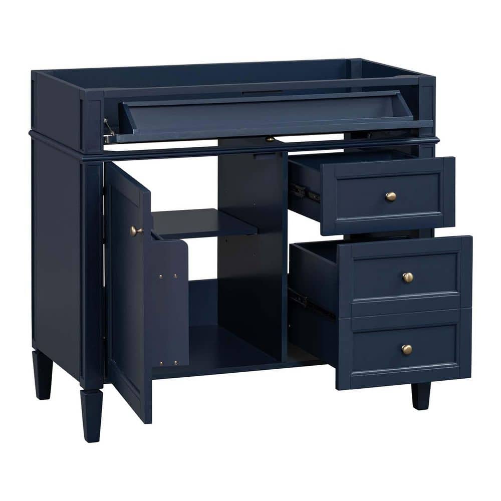 Unbranded Bath Vanity Cabinet without Top with Drawers, Door Rack, Freestanding Bathroom Base Cabinet Without Sink