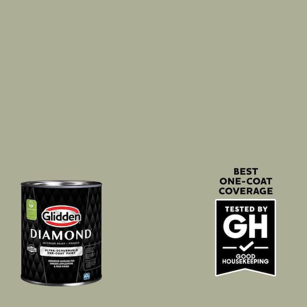 Glidden Diamond 1 qt. PPG1029-4 Photo Gray Flat Interior Paint with Primer (2)