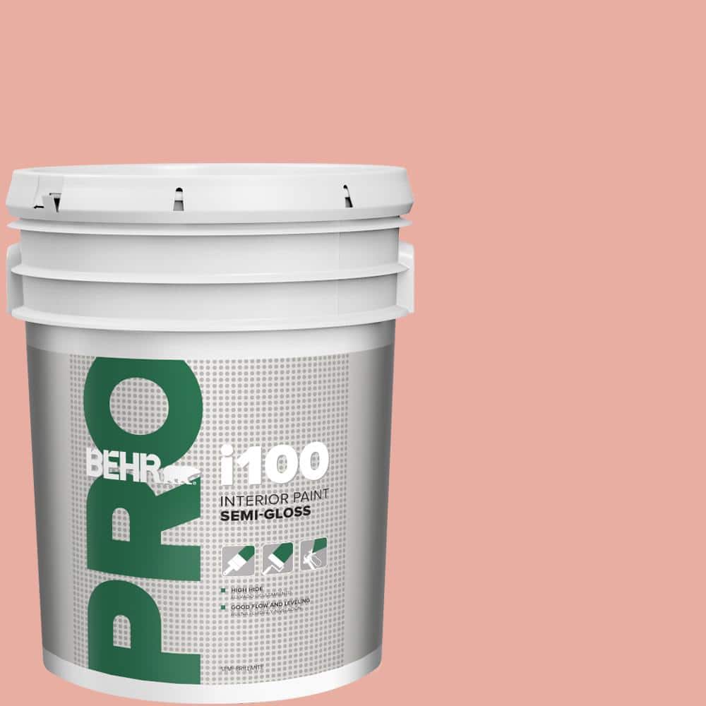 BEHR PRO 5 gal. #180C-3 Rose Linen Semi-Gloss Interior Paint (1)
