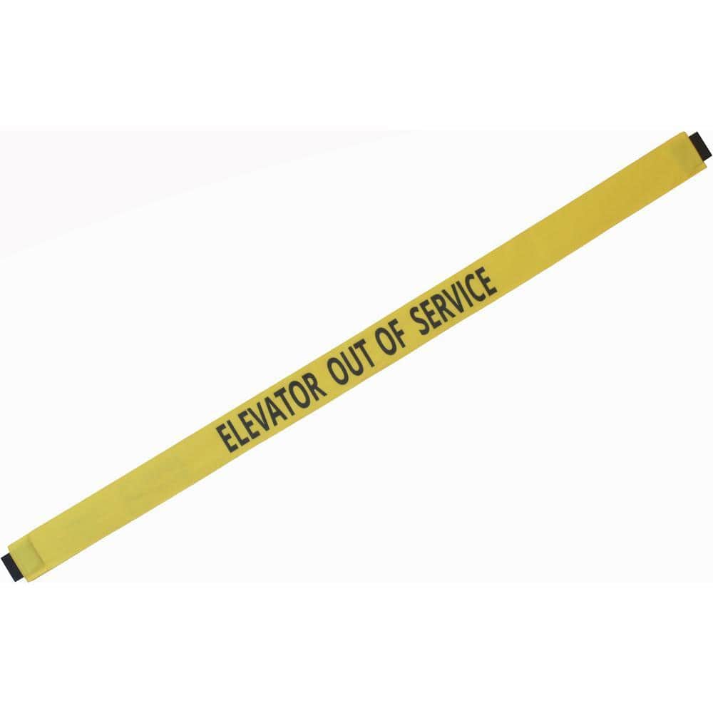 Magnetic Door Barrier Nylon Elevator Out of Service Safety Banner with Magnetic Ends Fit's Up To A 51 in. W Elevator Doorway
