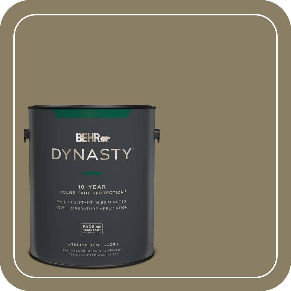 BEHR DYNASTY 1 gal. #N330-6 Lagoon Moss Semi-Gloss Exterior Stain-Blocking Paint & Primer