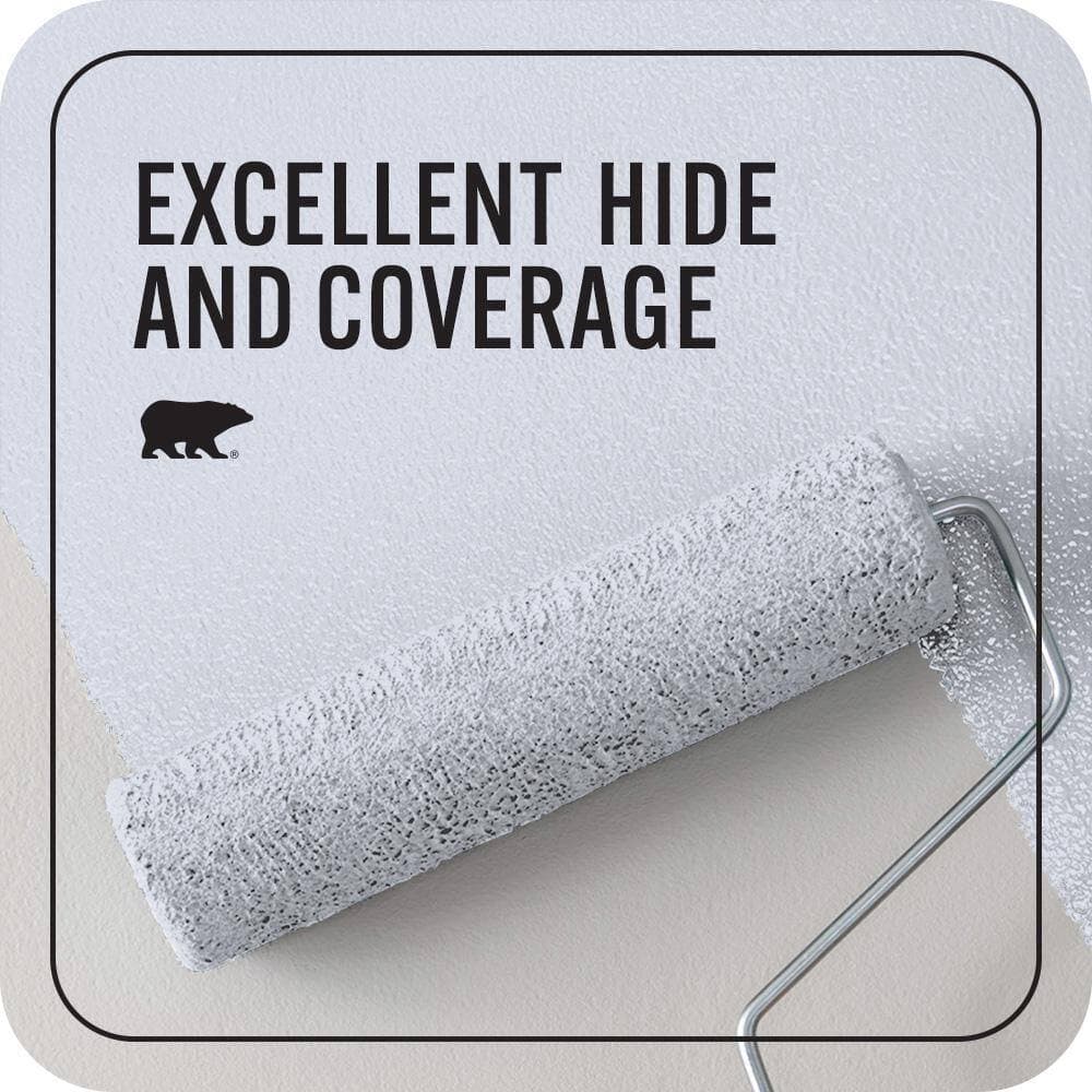 BEHR PREMIUM PLUS 1 qt. #620C-1 Winter Ice Flat EcoMix Plant-Based Interior Paint & Primer (2)