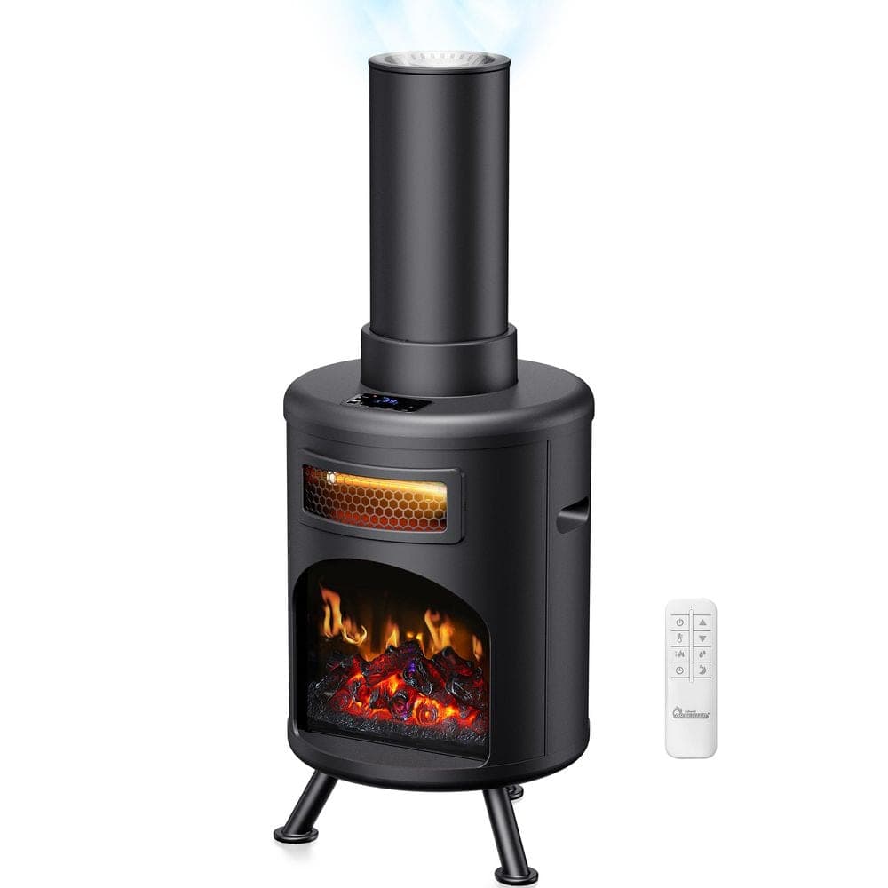 Dr Infrared Heater DR. INFRARED HEATER Electric Fireplace Space Heater, 1500W, Humidifier, Remote, 3D Flame, Timer, Quiet, ETL Listed, LED (1)