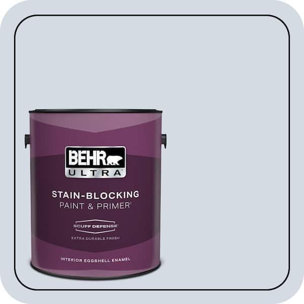BEHR ULTRA 1 gal. #610E-3 Drowsy Lavender Extra Durable Eggshell Enamel Interior Paint & Primer (2)