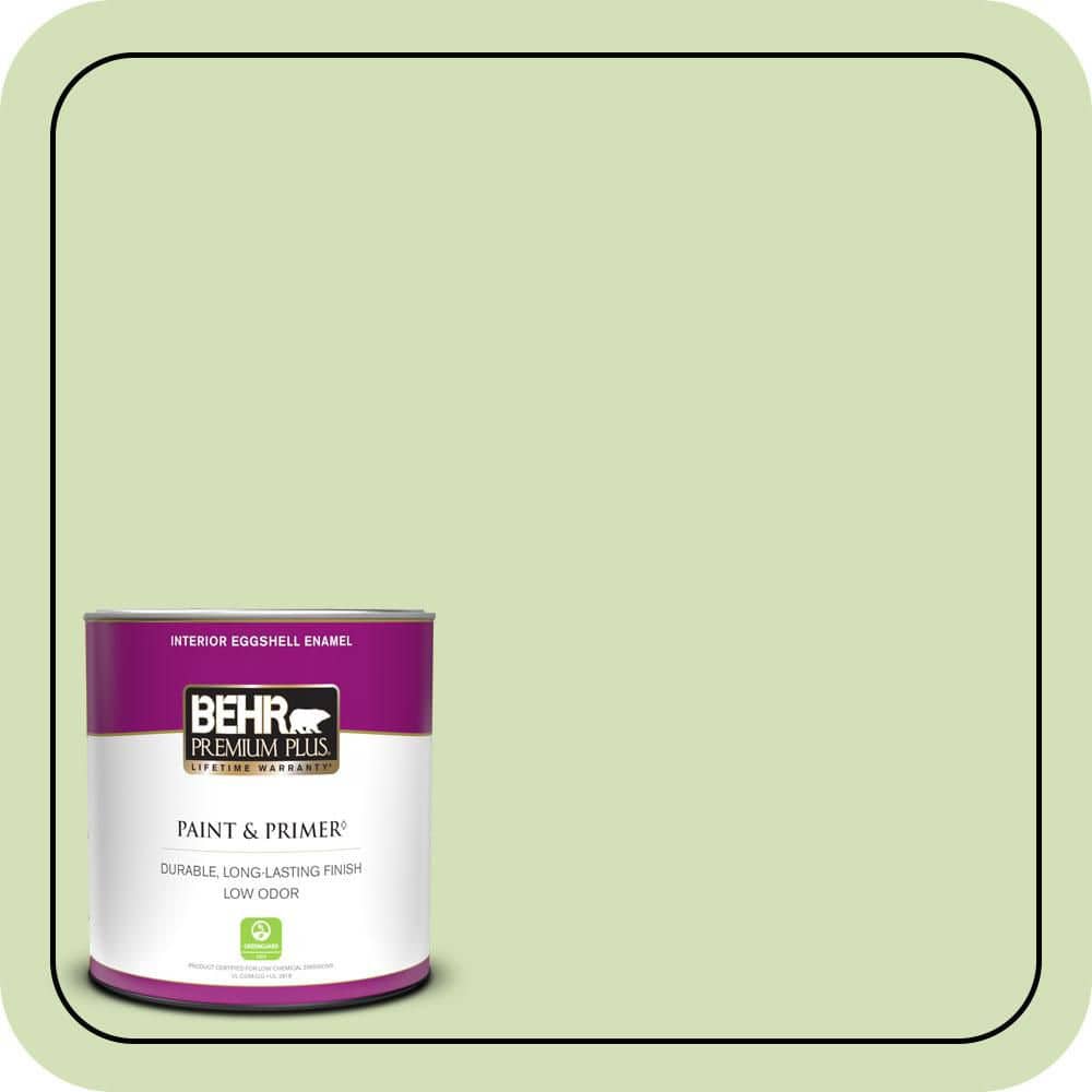 BEHR PREMIUM PLUS 1 qt. #MQ4-45 Spring Glow Eggshell Enamel Low Odor Interior Paint & Primer