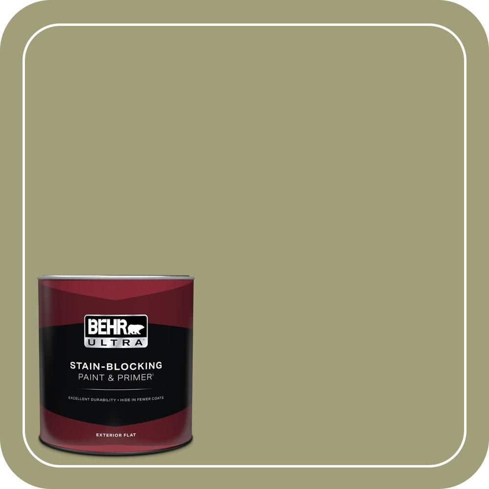 BEHR ULTRA 1 qt. #MQ6-57 Bermuda Grass Flat Exterior Paint & Primer