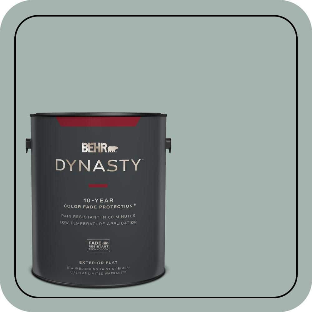 BEHR DYNASTY 1 gal. #PPU12-09 Frozen Pond Flat Exterior Stain-Blocking Paint & Primer