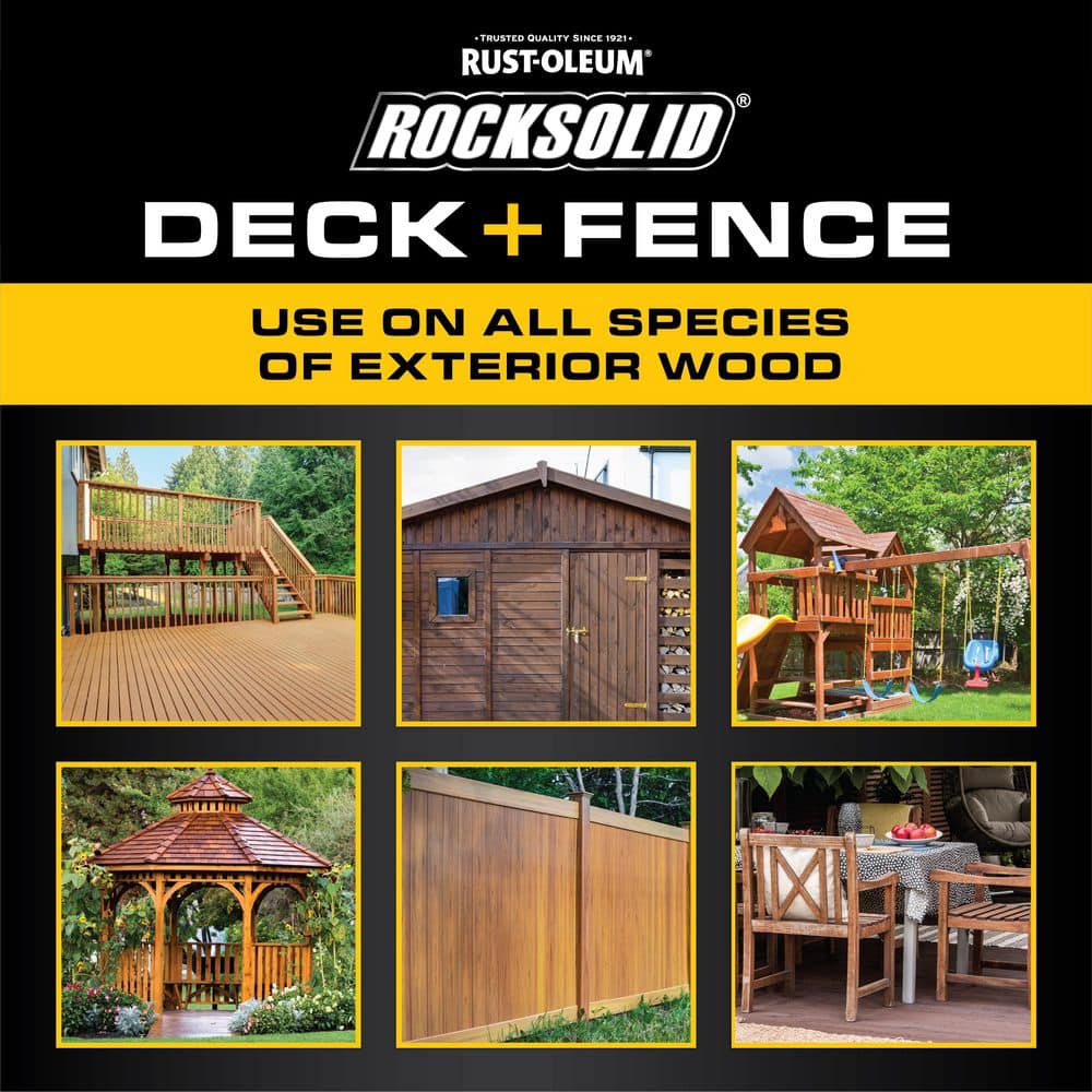 Rust-Oleum RockSolid Deck and Fence Exterior Turbo Stain Spray (Case of 6) (4)