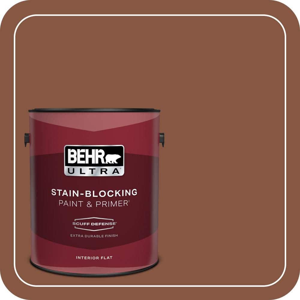 BEHR ULTRA 1 gal. #S210-7 October Leaves Extra Durable Flat Interior Paint & Primer (1)