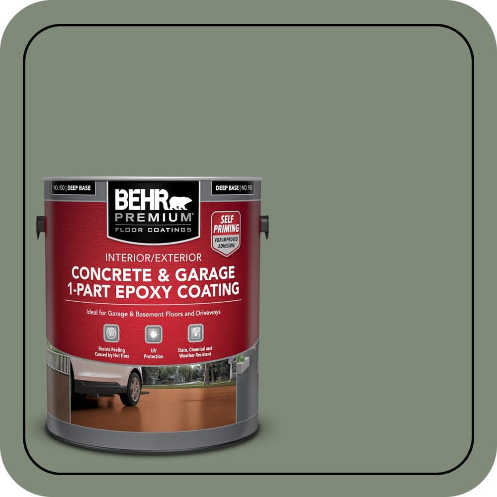 BEHR PREMIUM #N400-5 Self-Priming 1-Part Epoxy Satin Interior/Exterior Concrete and Garage Floor Paint (1)
