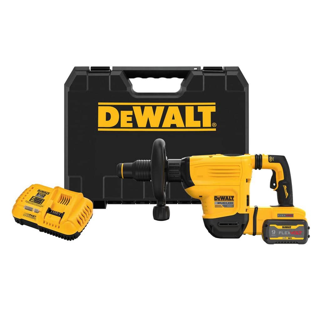 DEWALT FLEXVOLT 60V Lithium-Ion Cordless SDS MAX 3/4 in. Chipping Hammer Kit with 9.0Ah Battery, Charger and Kit Box (1)