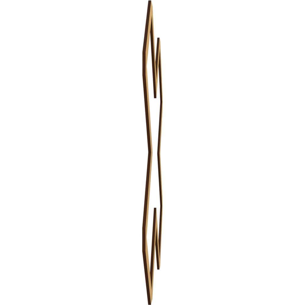Ekena Millwork Small Fowler Fretwork 3/8 in. x 2-1/2 ft. x 2-1/2 ft. Brown Wood Decorative Wall Paneling 1-Pack (3)