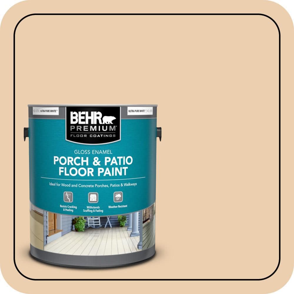 BEHR PREMIUM 1 gal. #S270-2 Chai Gloss Enamel Interior/Exterior Porch and Patio Floor Paint