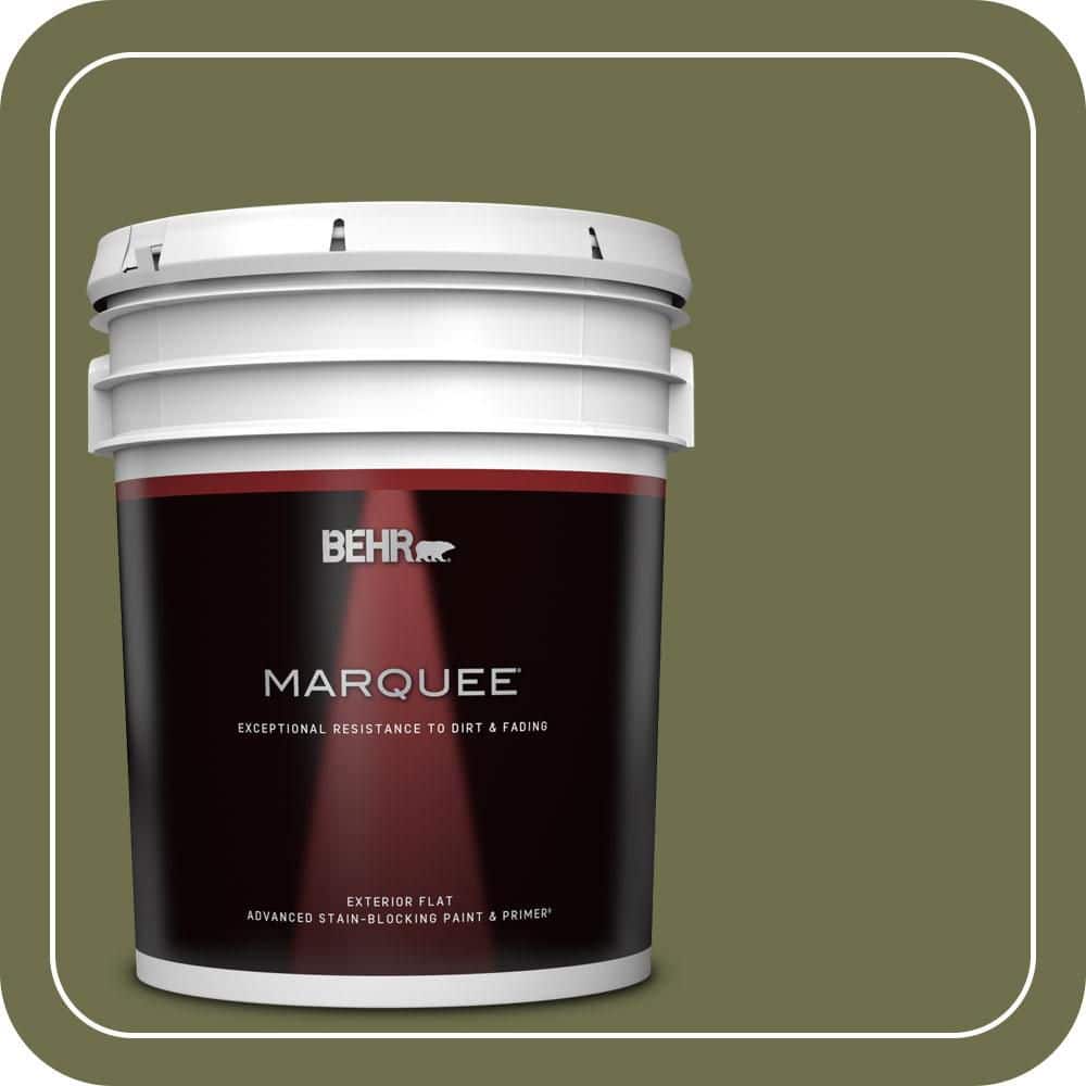 BEHR MARQUEE 5 gal. #S370-7 Outdoor Oasis Flat Exterior Paint & Primer