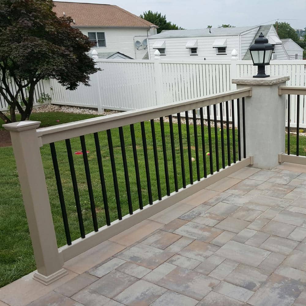 Weatherables Vilano 3 ft. H x 8 ft. W Vinyl Khaki Railing Kit (2)