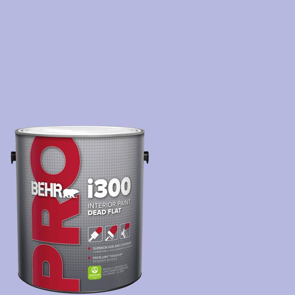 BEHR PRO 1 gal. #P550-3 Lavender Cloud Dead Flat Interior Paint