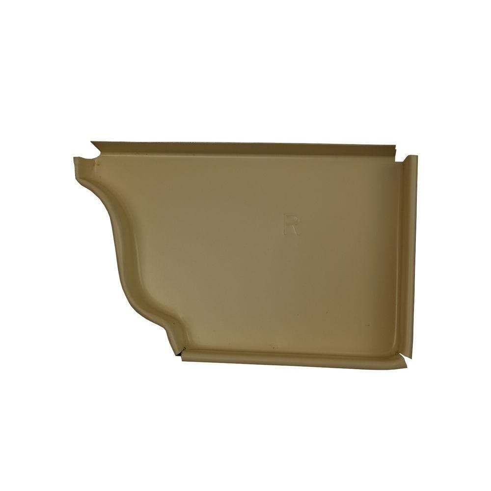 Amerimax 5 in. Heritage Cream Aluminum Right End Cap