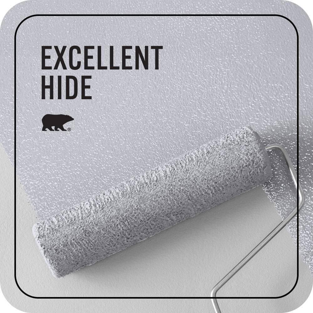 BEHR PREMIUM PLUS 1 gal. #M550-1 White Lavender Ceiling Flat Interior Paint & Primer (2)