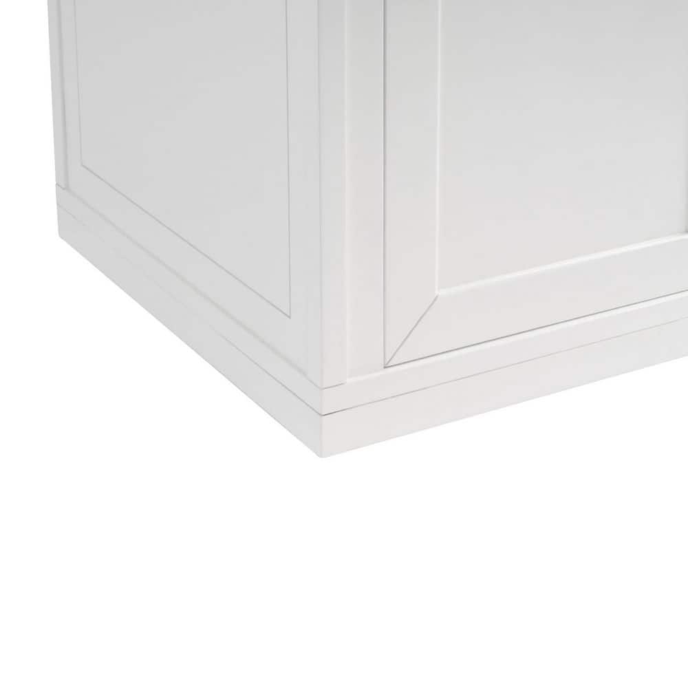 James Martin Vanities Chicago 29.9 in. W x 23.3 in. D x 32.6 in. H Single Bath Vanity Cabinet Without Top in Glossy White (3)