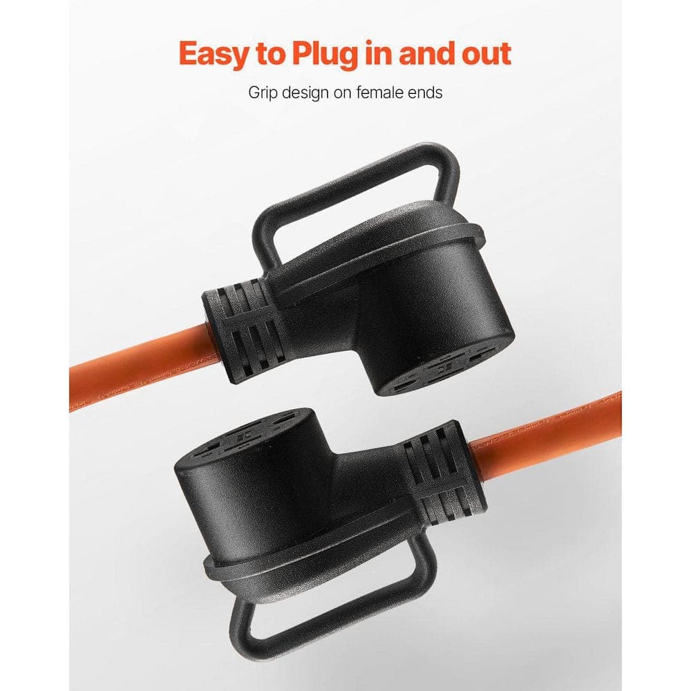 GIVIMO 25 ft. 10 / 4 STW 30 Amp Orange Replacement Dryer Extension Cord (2)
