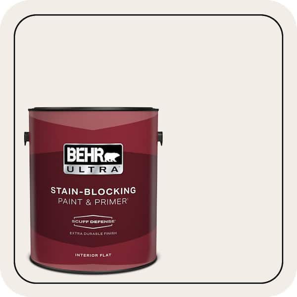BEHR ULTRA 1 gal. #RD-W10 New House White Extra Durable Flat Interior Paint & Primer (2)