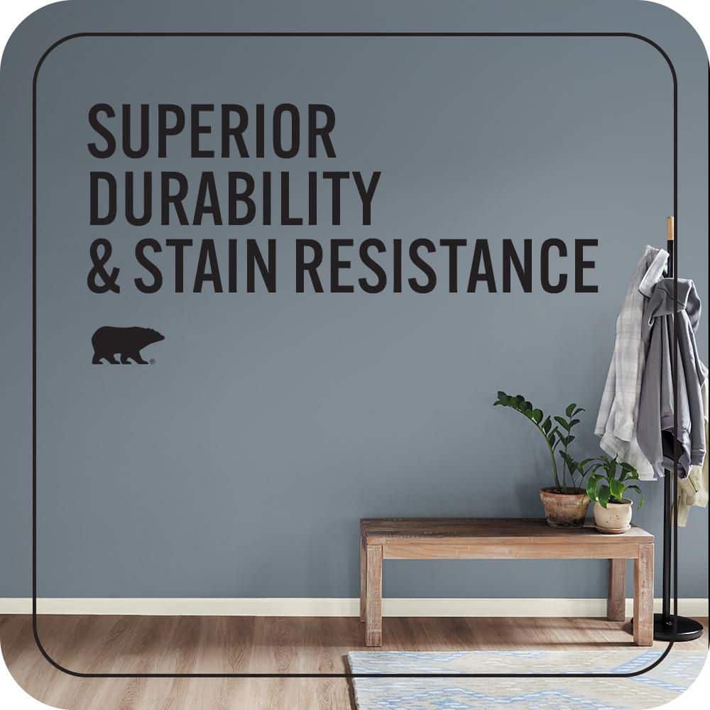 BEHR MARQUEE 1 qt. #N490-5 Charcoal Blue One-Coat Hide Eggshell Enamel Interior Paint & Primer (4)
