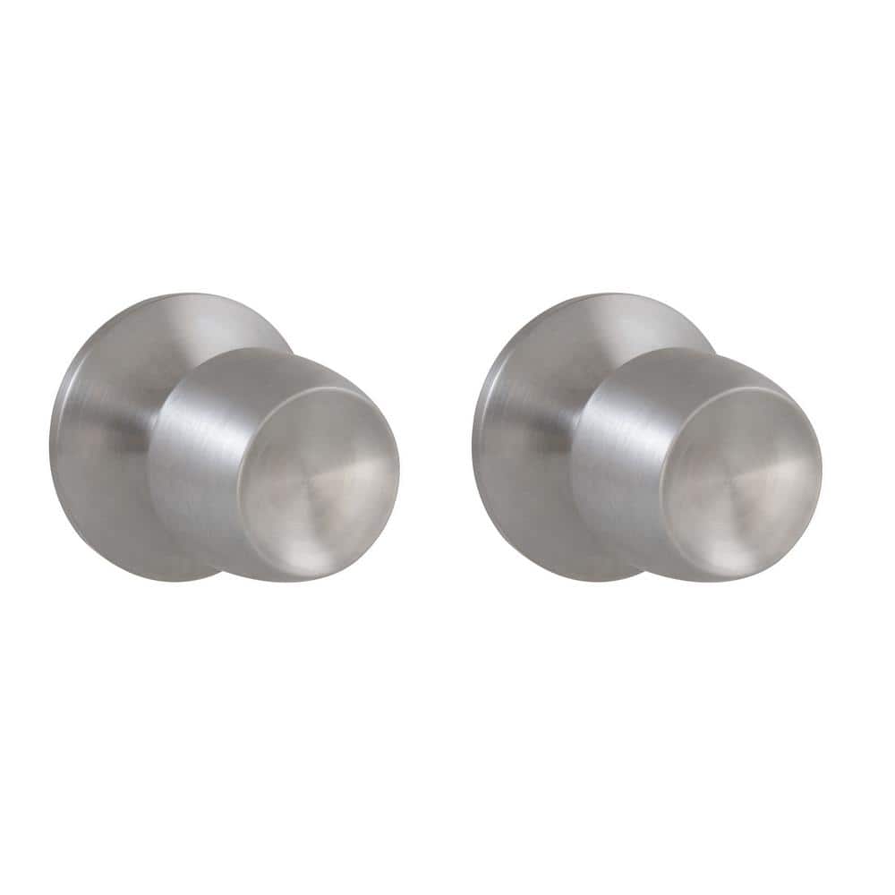 Defiant Brandywine Stainless Steel Hall/Closet Door Knob (2-Pack)