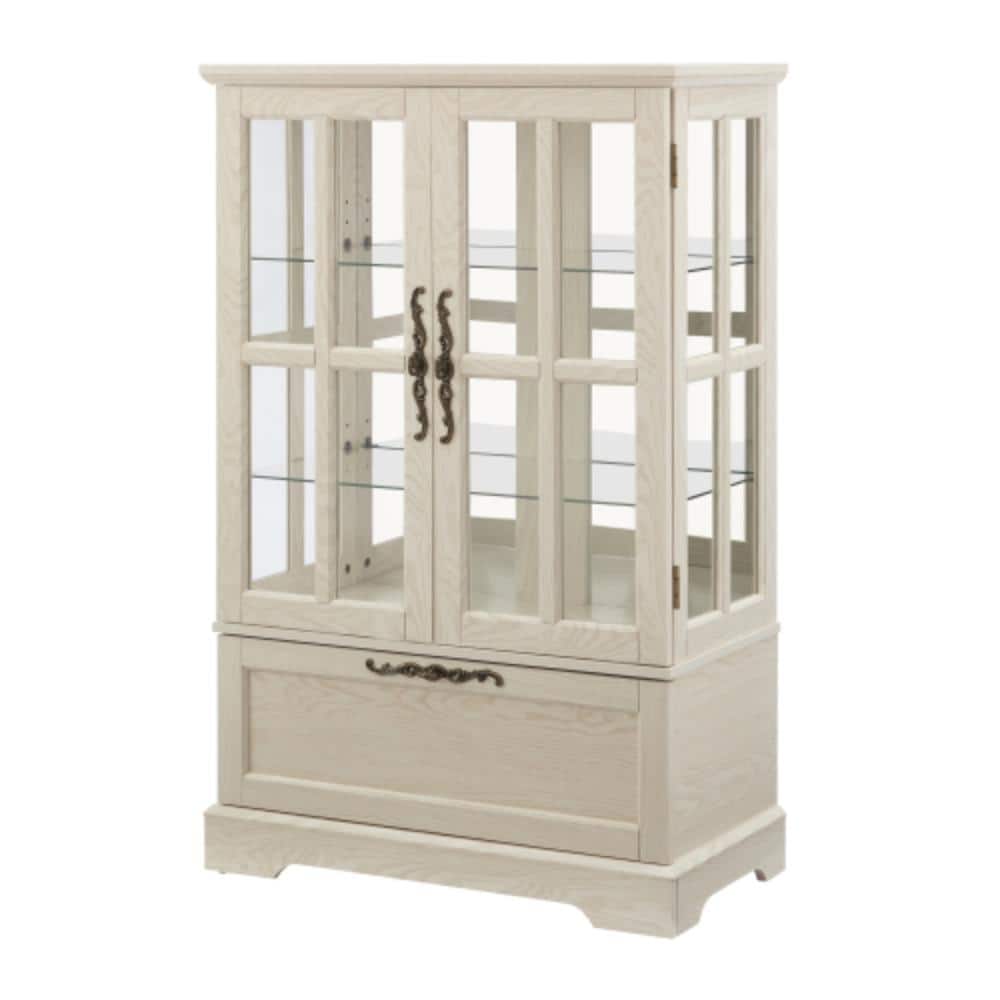Unbranded 30 in. W x 15.47 in. D x 46.89 in. H Bathroom White Linen Cabinet (1)