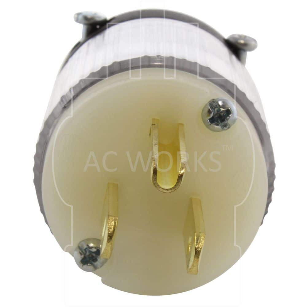 AC WORKS NEMA 5-15P 15A 125V Household Plug with Power Indicator UL, C-UL Approval (3)
