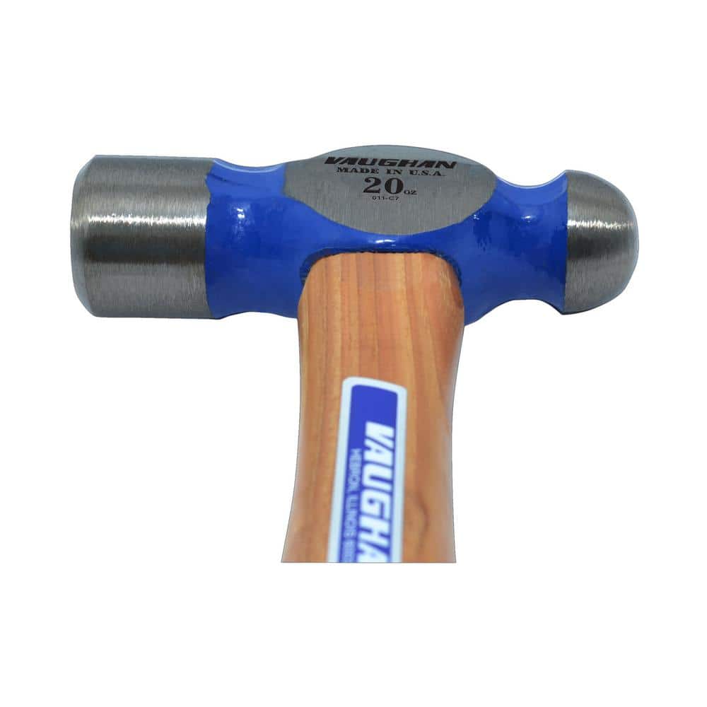 Vaughan 20 oz. Steel Ball Pein Hammer with 14 in. Hardwood Handle (3)