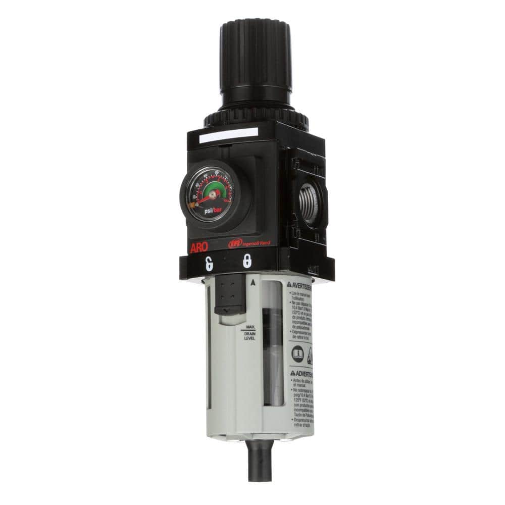 ARO 3/8 in. Piggyback, Filter/Regulator