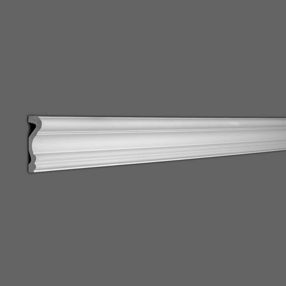 American Pro Decor 1 in. x 3-3/8 in. x 94-1/2 in. Plain Polyurethane Panel Moulding Pro Pack 39 LF (5-Pack) (2)