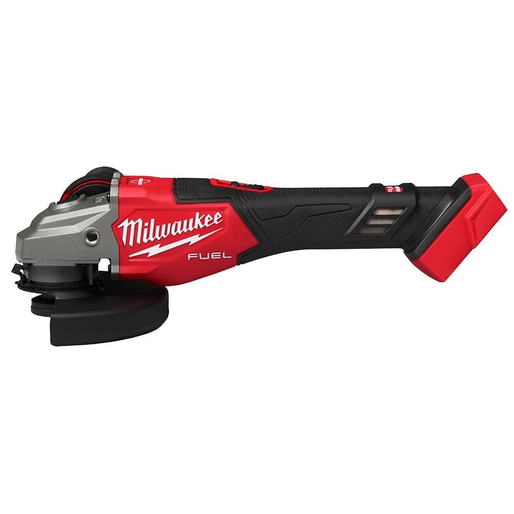 Milwaukee M18 FUEL 18V Lithium-Ion Brushless Cordless 4-1/2 in./6 in. Braking Grinder w/ Slide Switch & Bandsaw (2)