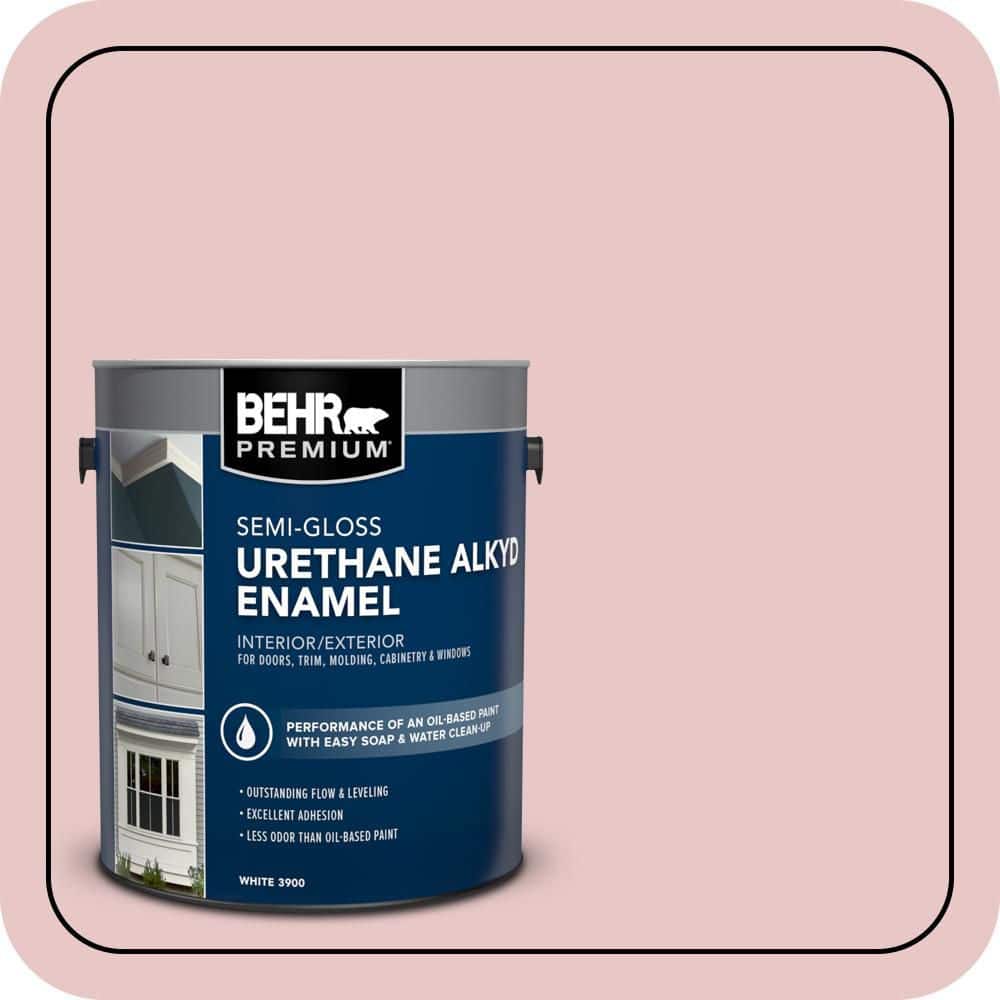 BEHR PREMIUM 1 gal. #S150-1 Cherubic Urethane Alkyd Semi-Gloss Enamel Interior/Exterior Paint