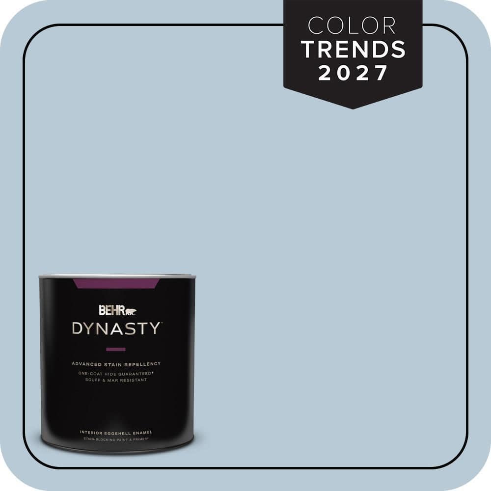 BEHR DYNASTY 1 qt. #PPU14-15 Denim Light Eggshell Enamel Interior Stain-Blocking Paint & Primer