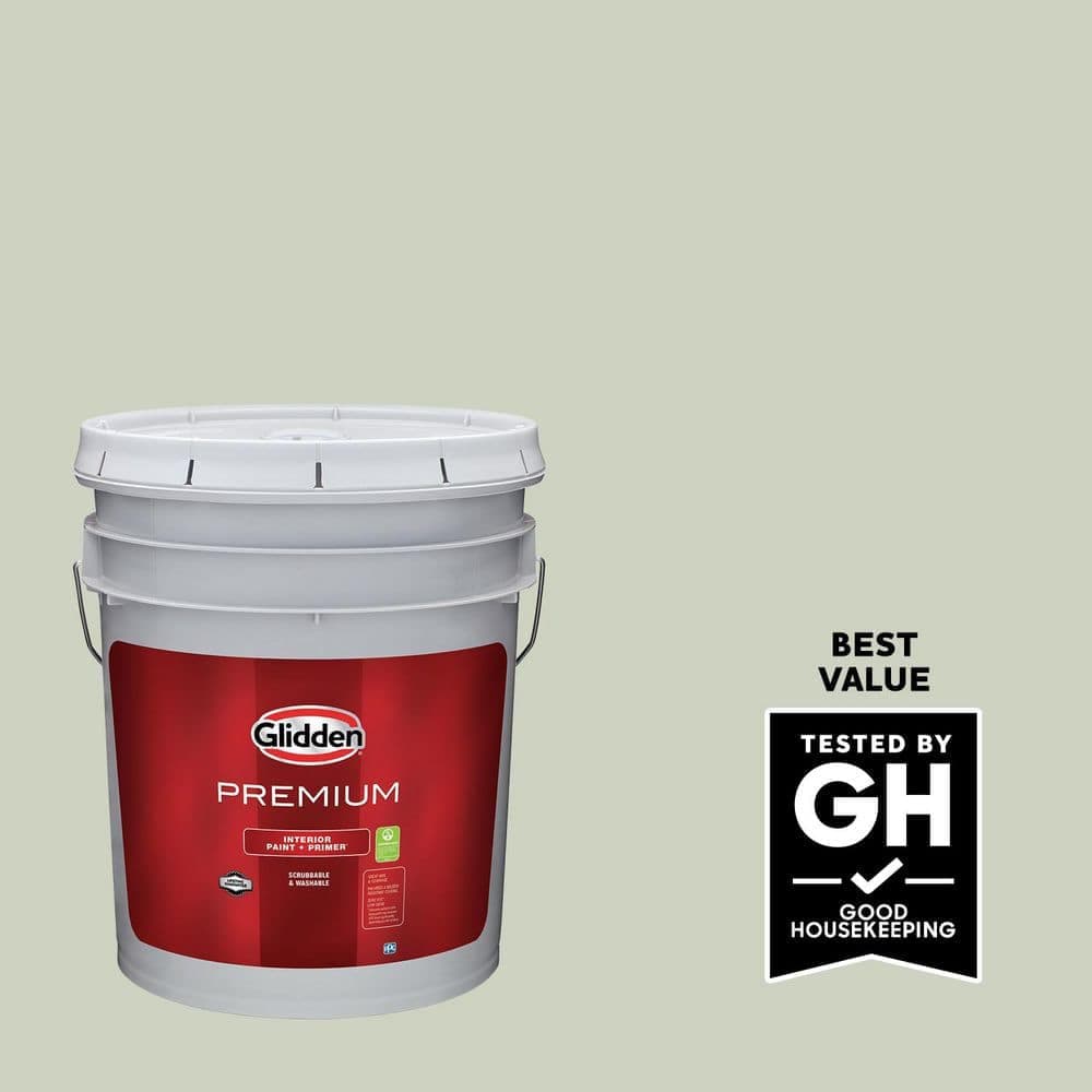 Glidden Premium 5 gal. PPG1127-3 Merry Music Semi-Gloss Interior Latex Paint