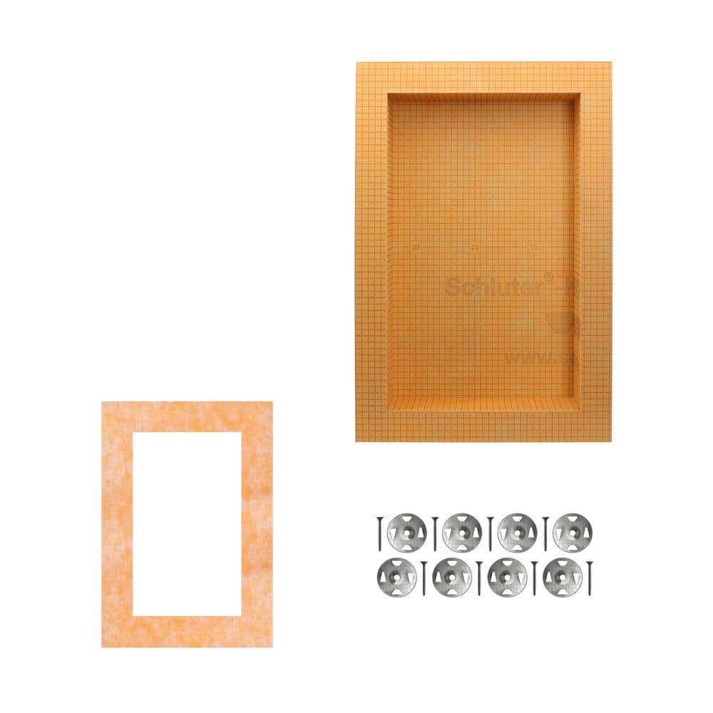Schluter Kerdi-Board-SN Shower Niche with Frame 12 in. W x 20 in. L x 0.5 in. T Underlayment for Tile (2)