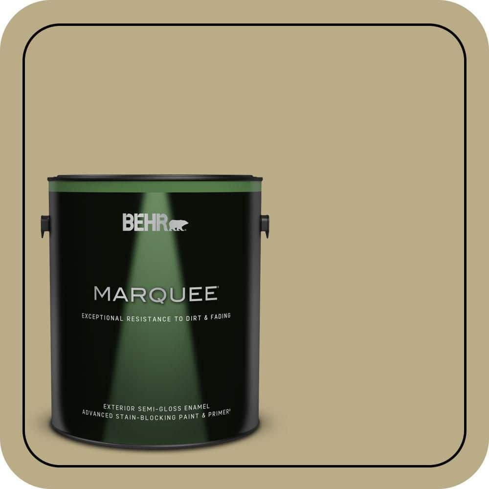 BEHR MARQUEE 1 gal. #S330-4 Fennel Seed Semi-Gloss Enamel Exterior Paint & Primer