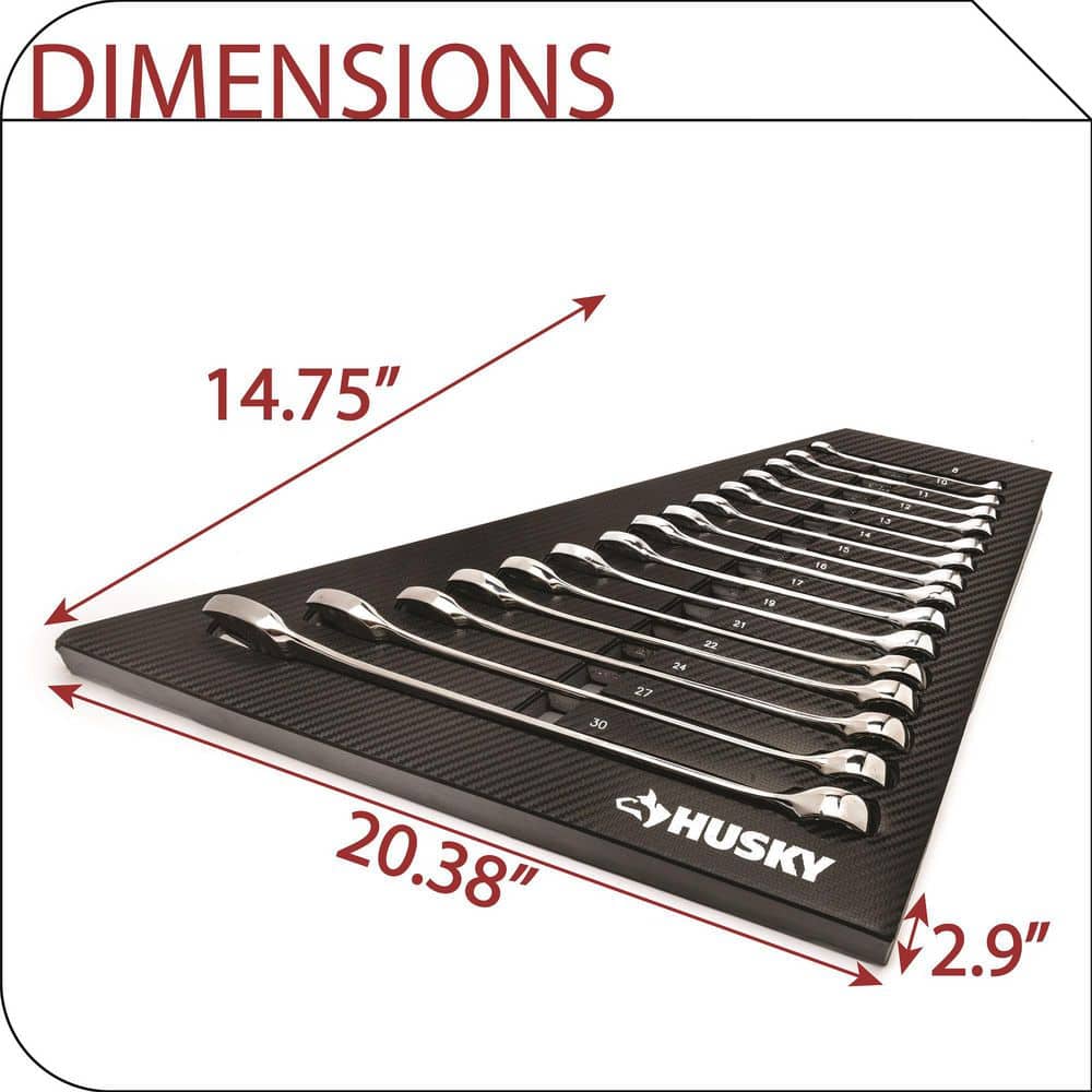 Husky EVA Tray for 15-Piece Combination Metric Wrench Set (2)