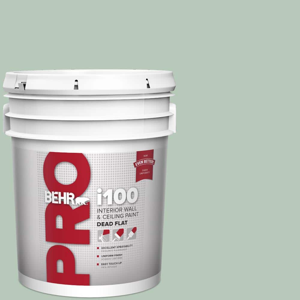 BEHR PRO 5 gal. #S410-3 Ponds Edge Dead Flat Interior Paint (1)