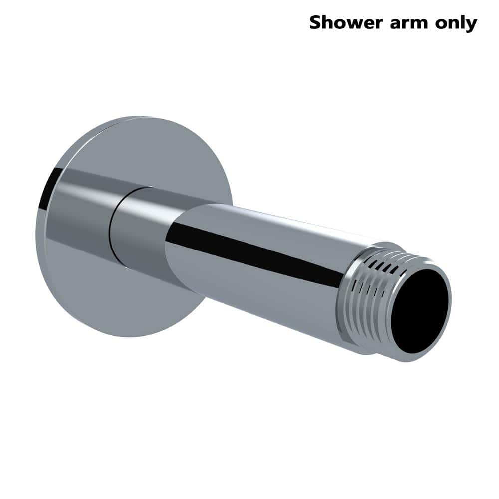 Satico 4 in. Stainless Steel Wall Mounted Round Shower Arm in Chrome (3)