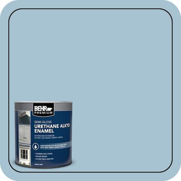 BEHR PREMIUM 1 qt. #550E-3 Viking Semi-Gloss Enamel Urethane Alkyd Interior/Exterior Paint (2)