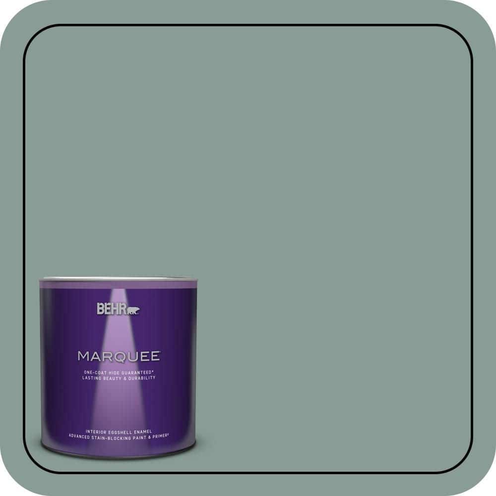 BEHR MARQUEE 1 qt. #490F-5 Cloud Burst Eggshell Enamel Interior Paint & Primer (1)