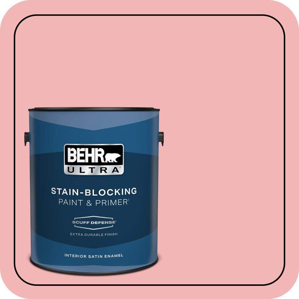 BEHR ULTRA 1 gal. #P170-2 Old Flame Extra Durable Satin Enamel Interior Paint & Primer