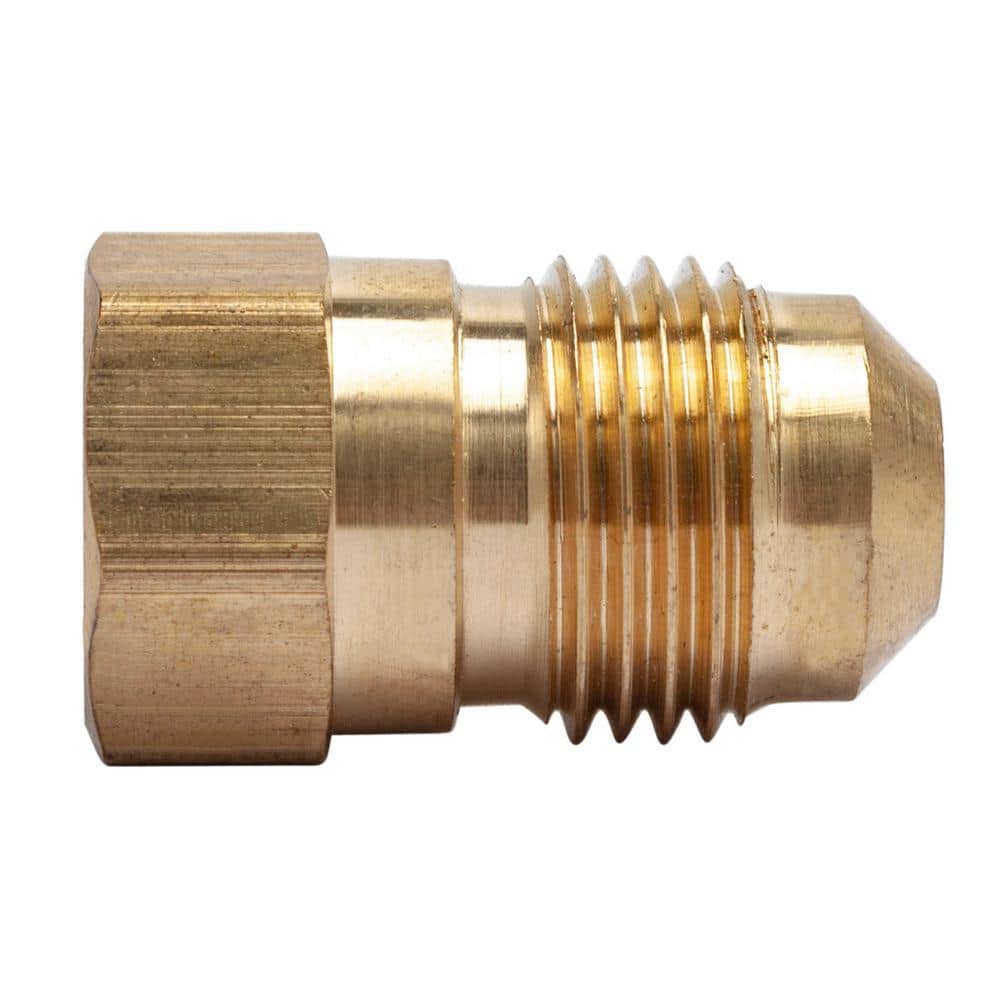 LTWFITTING 3/8 in. OD Flare x 1/4 in. FIP Brass Adapter Fitting (30-Pack) (1)