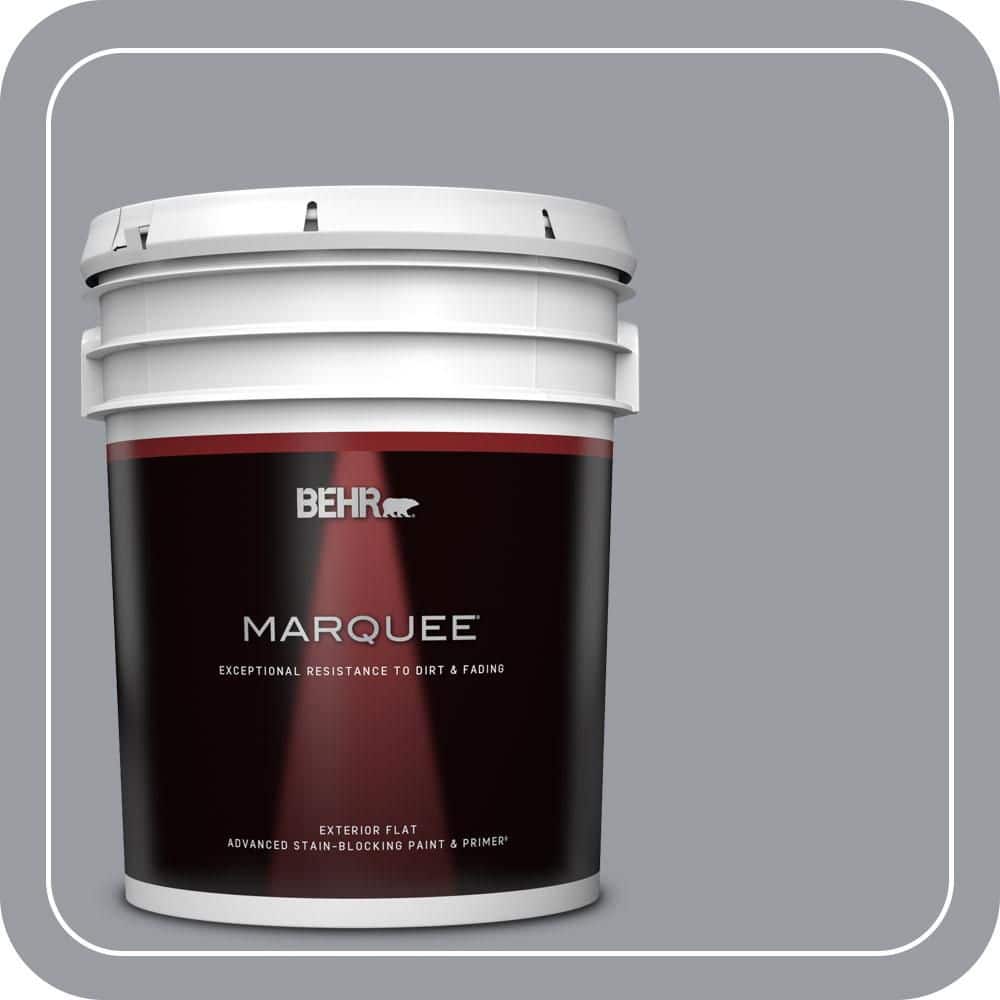 BEHR MARQUEE 5 gal. #PPU26-20 Smokey Lilac Flat Exterior Paint & Primer (1)