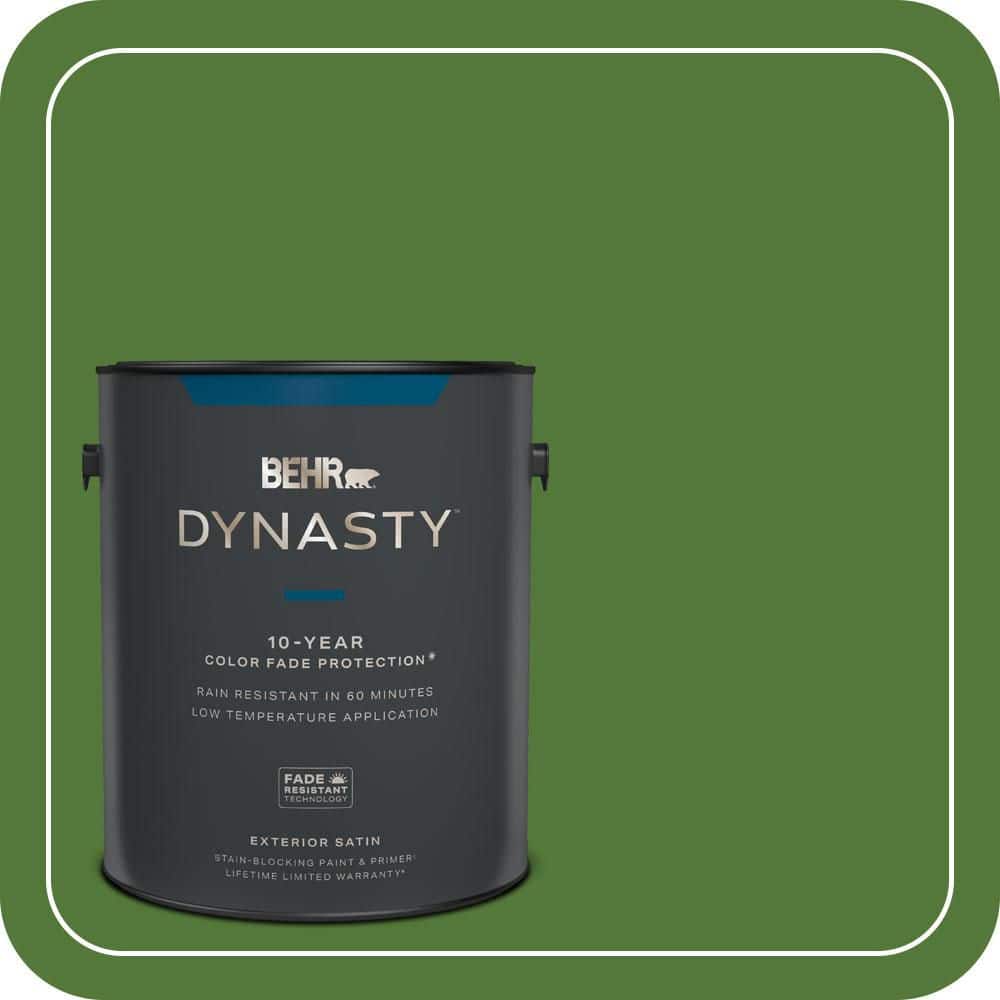 BEHR DYNASTY 1 gal. #P380-7 Luck of the Irish Satin Enamel Exterior Stain-Blocking Paint & Primer