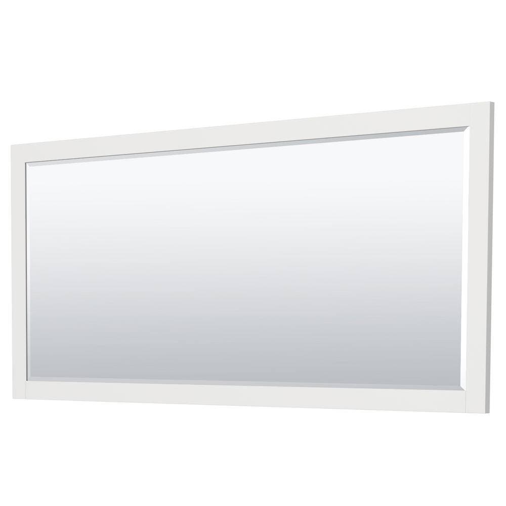 Wyndham Collection Miranda 71 in. W x 21.75 in. D Double Bath Vanity Cabinet Only with Mirror in White (3)