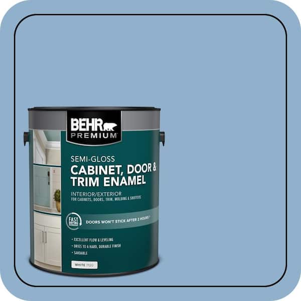 BEHR PREMIUM 1 gal. #M510-3 Sailors Knot Semi-Gloss Enamel Interior/Exterior Cabinet, Door & Trim Paint (2)